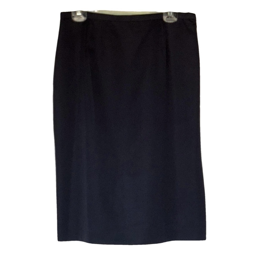 NWT Vintage Les Copains Classic Black Midi Skirt size IT48/US12